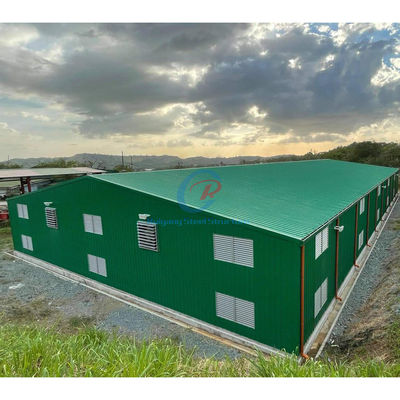Industrieel / commercieel voorgefabriceerd magazijngebouw, staalconstructie hangar