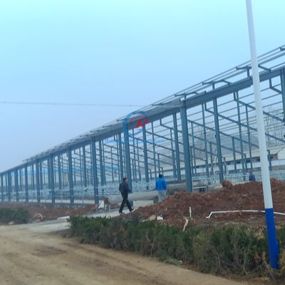 Voorgefabriceerde staalconstructie schuren, natuurlijke ventilatie Metalen schuren