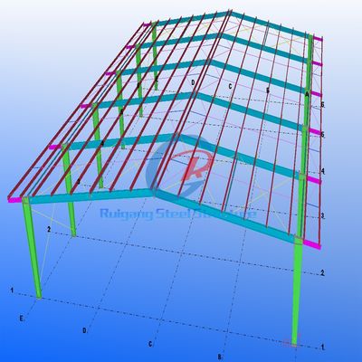 Modern Steel Gym Building, Prefab Metalen Gebouw Voor Basketbalveld