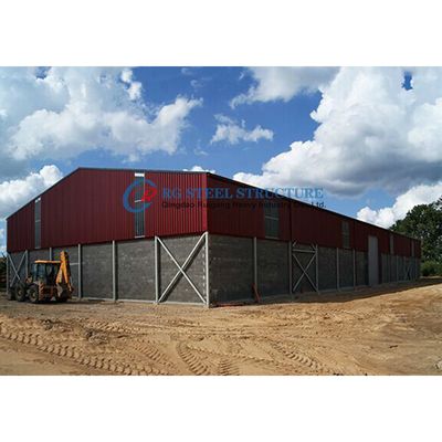 Moderne staalconstructie magazijnbouw met hoge legering naadloos