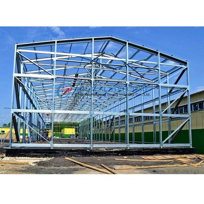 Duurzame staalconstructie Prefab- magazijn dakconstructie lichtgewicht
