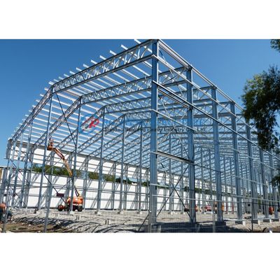 Op maat gemaakt licht staal structuur magazijn, staal frame magazijn gebouw