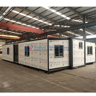 Moderne 20ft uitbreidbare containerhuis Prefabricated Office Containerhuis met 1 slaapkamer