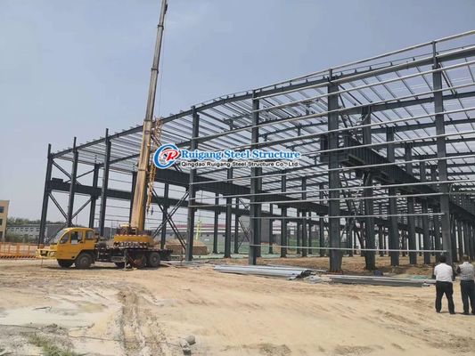 Moderne / hedendaagse op maat gemaakte staalconstructie voor buitenopslagwerkplaatsen