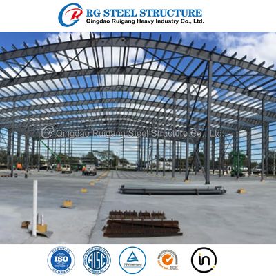 Voorgefabriceerde staalconstructies van grote lengte Gebouwen Voorgefabriceerde metaallager Werkplaats Kantoorgebouw Fabriekshut