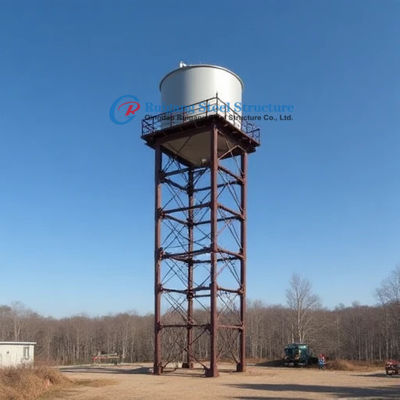 Voorgefabriceerde staalconstructie GRP-watertanks met warmgewalste staalkolommen en gelaste balken