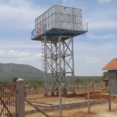 GRP verhoogde watertank met staal toren metalen stand voor watertank
