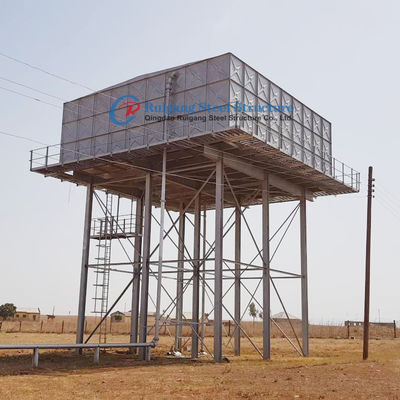 Staalconstructie Stand watertenk of reliance tank met verhoogde tank toren aangepast ontworpen