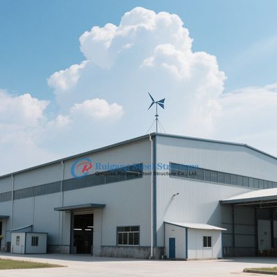 Maatwerk stalen loods met vrije overspanning en een levensduur van 50 jaar