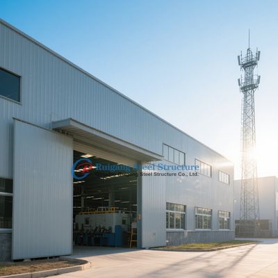Lichtgewicht Duurzame Gegalvaniseerde Stalen Constructie Magazijn met Moderne Hedendaagse Esthetiek