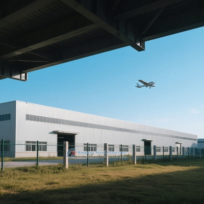 Op maat gemaakte geprefabriceerde staalstructuur Industrieel magazijngebouw met lichtstaalframe