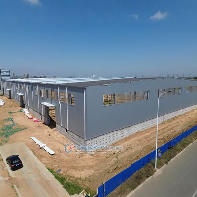 Custom Steel Structure Warehouse met doorschijnende panelen voor natuurlijke verlichting