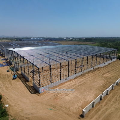 Hoogwaardige geprefabriceerde staalconstructies Industriële werkplaats voor commercieel gebruik