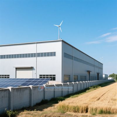 Custom Steel Structure Warehouse met gegalvaniseerde of geverfde afwerking