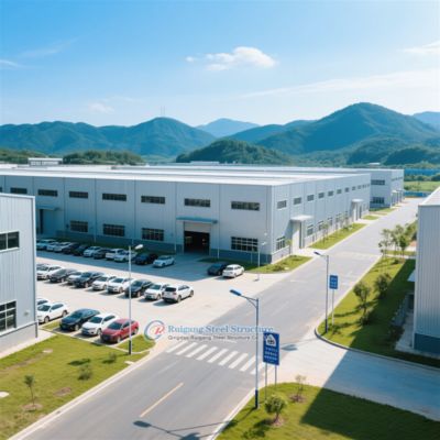Custom Steel Structure Warehouse Hoog windweerstand 50+ jaar levensduur