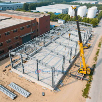 Modulaire PEB-staalconstructie voor logistiek met hoogwaardige wand- en dakpanelen