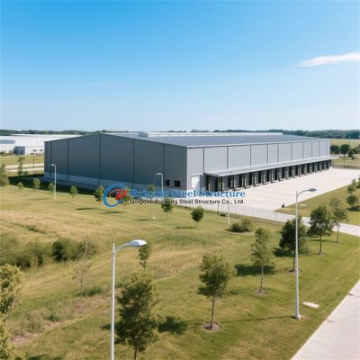 Goedkope staalstructuur geprefabriceerd stalen magazijngebouw