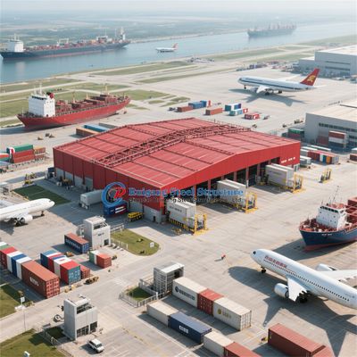 Prefab gemaakte loods stalen constructie metalen werkplaats gebouw magazijn