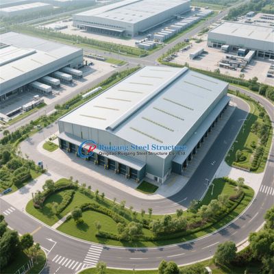 Stalen constructiegebouw voor industriële fabriekswerkplaats magazijn