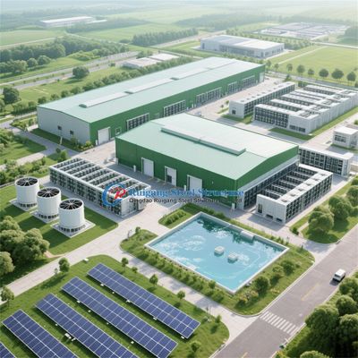 Op maat gemaakte industriële geprefabriceerde voorgefabriceerde metalen stalen constructie opslaggebouw